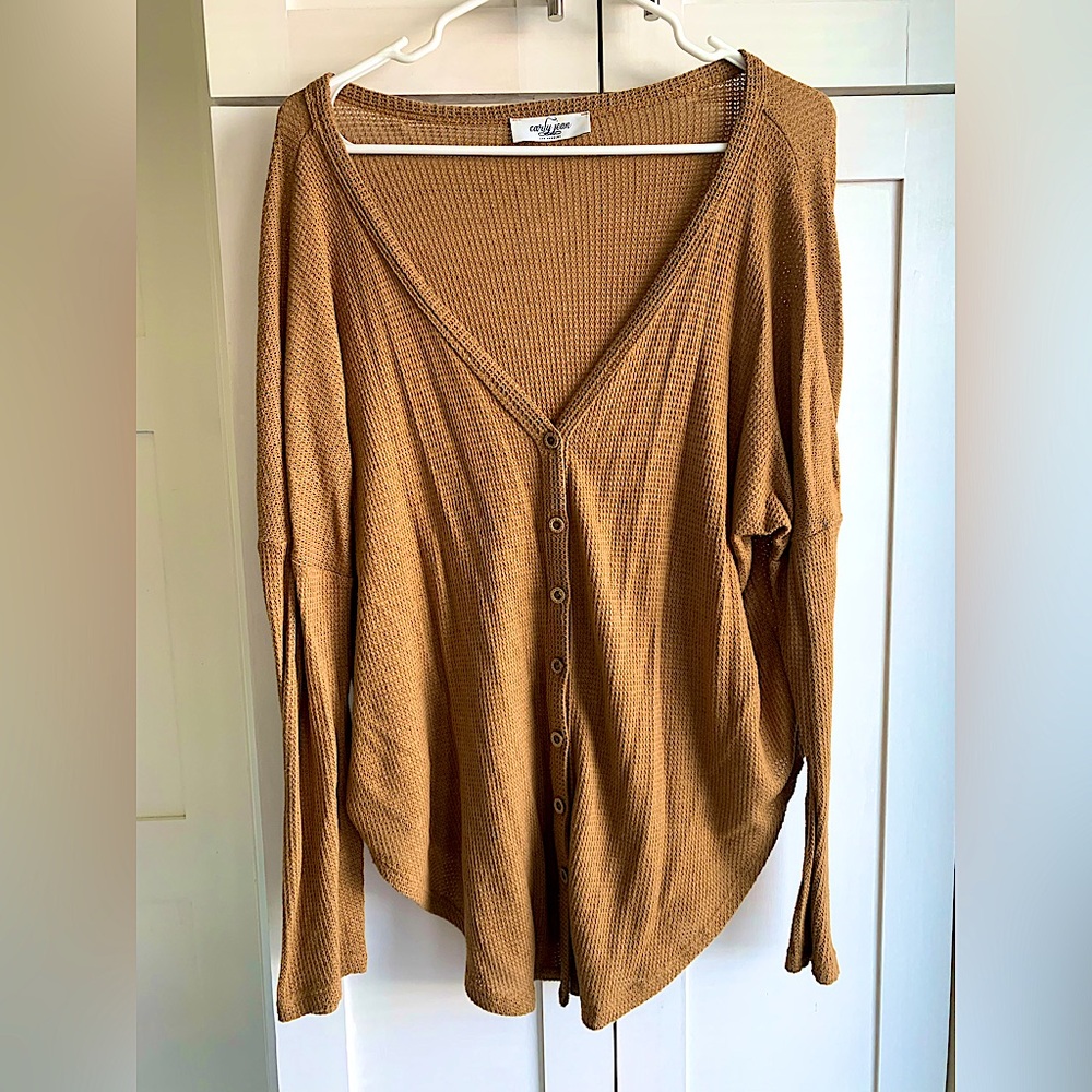 CJLA • Tan Knit Sweater • S